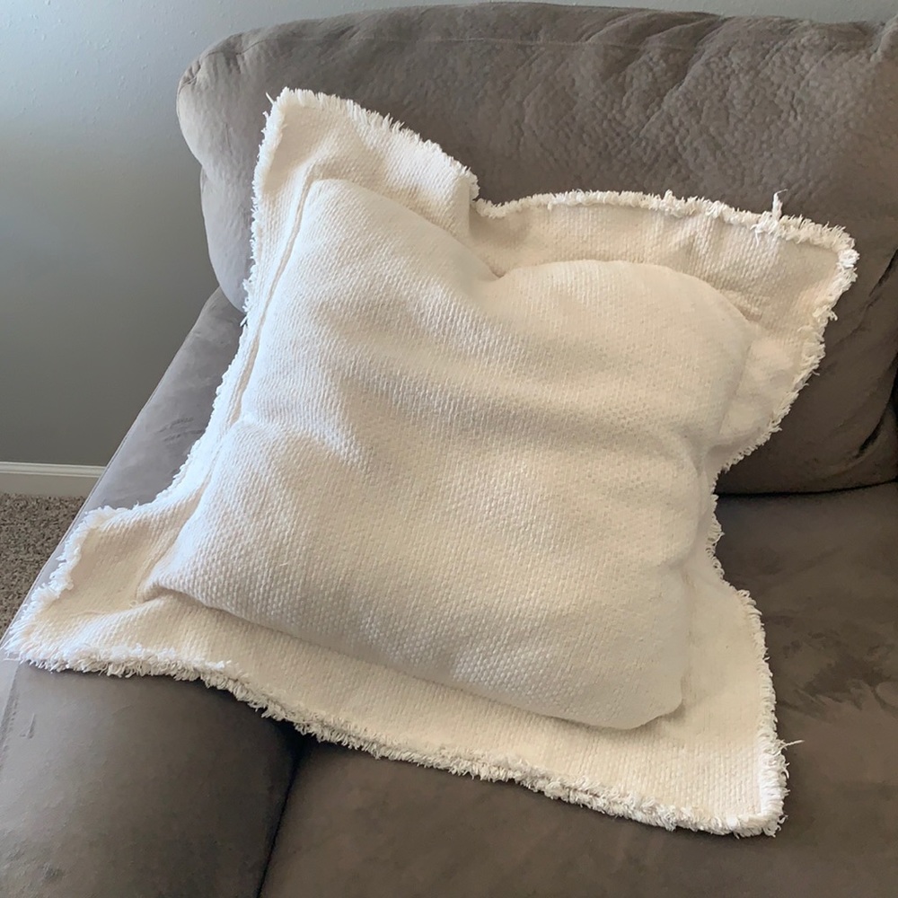 Cream pillows